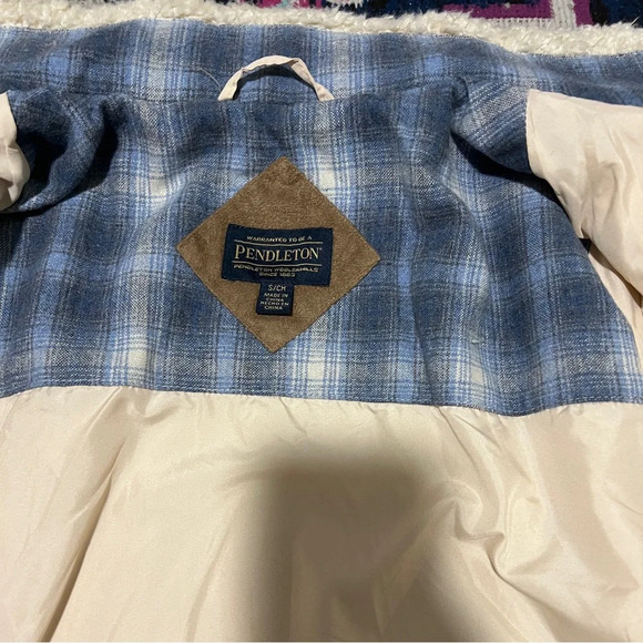 Pendleton Womens Jacket Size Small Teddy Deep Pile Fleece Sherpa Full Zip Fuzzy - Picture 5 of 5